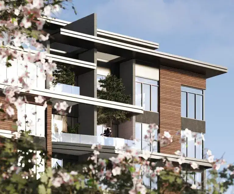 "نموذج وتصميم هندسي يمثل مشاريع التطوير العقاري الرائدة من شركة سكدكو"